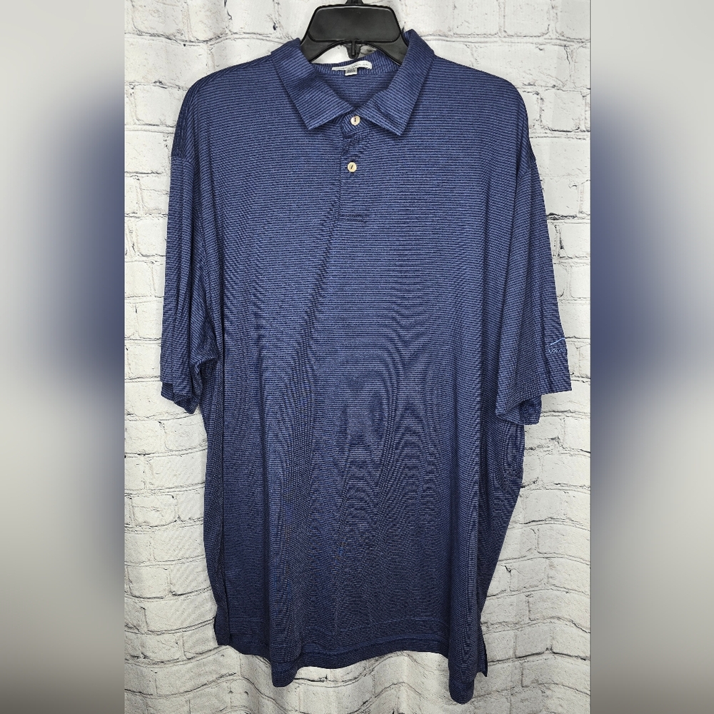 Men's Peter‎ Millar Blue Polo Shirt Size XXL